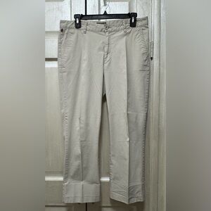 Polo Jeans Co. Ralph Lauren Women 12 Ivory Cropped Dress Chino Casual Pants